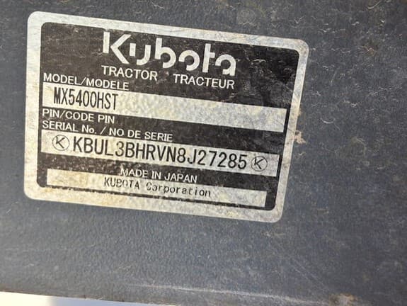 Image of Kubota MX5400 equipment image 4