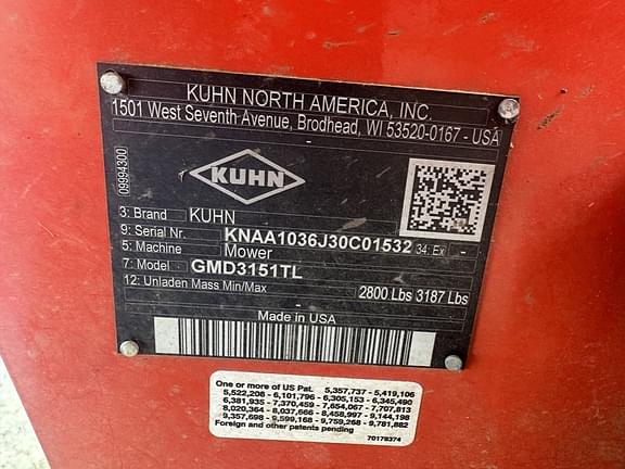 Image of Kuhn GMD 3151 TL equipment image 3