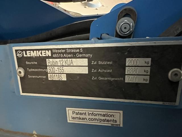 Image of Lemken RUBIN 12/500 equipment image 1