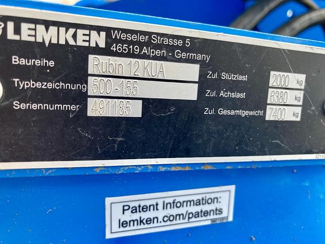 Image of Lemken RUBIN 12/500 equipment image 1