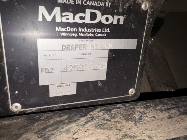 Image of MacDon FD250 equipment image 1