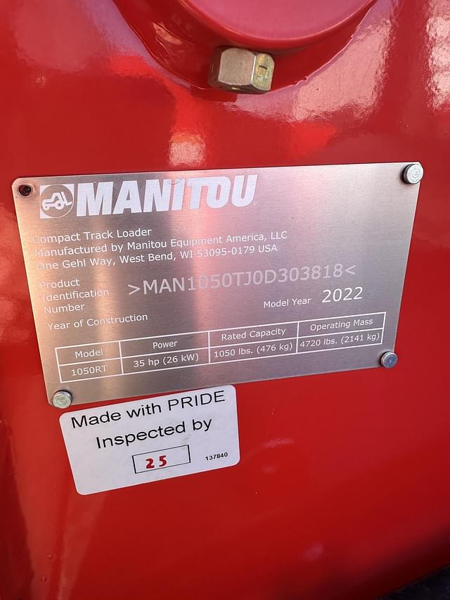 Image of Manitou 1050RT equipment image 3