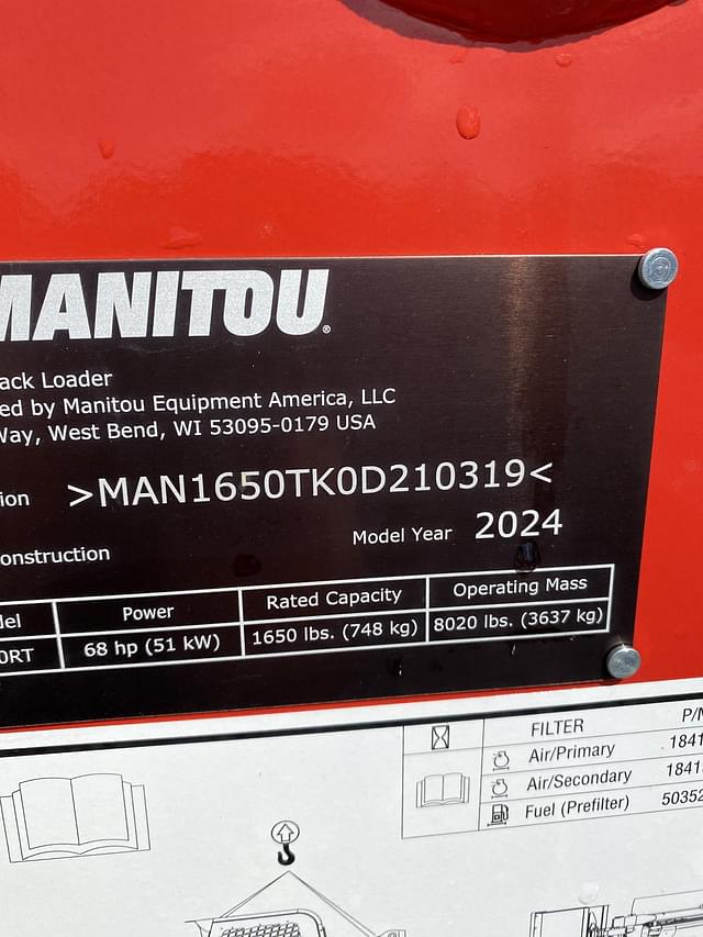 Image of Manitou 1650RT equipment image 4