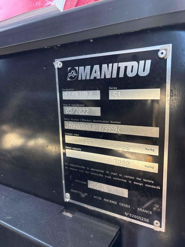 Image of Manitou MLT630-115 equipment image 1