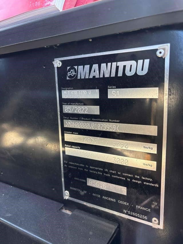 Image of Manitou MLT630-115 V CP equipment image 1