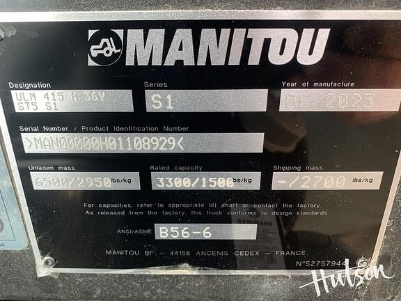 Image of Manitou ULM 415 H equipment image 4