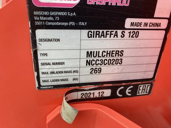 Image of Maschio Giraffa S 120 equipment image 4