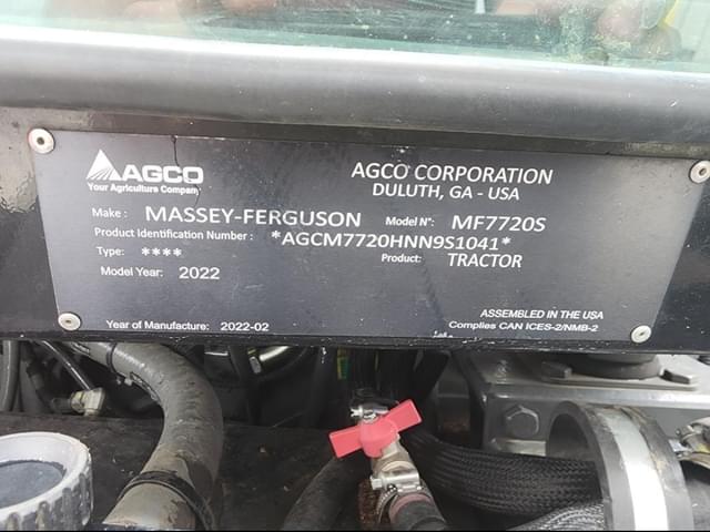 Image of Massey Ferguson 7720S equipment image 3