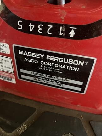 Image of Massey Ferguson GC2310 equipment image 1
