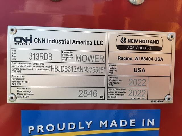 Image of New Holland 313 equipment image 4