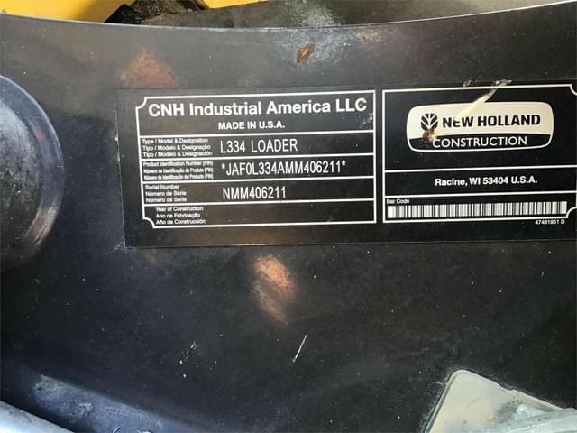 Image of New Holland L334 equipment image 1