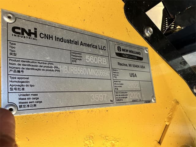 Image of New Holland RB560 equipment image 4