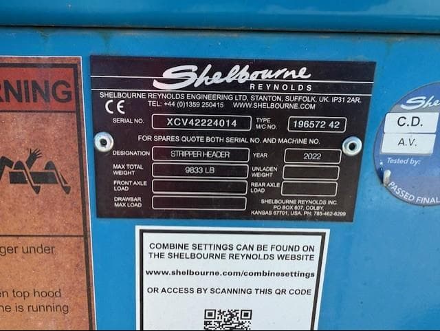 Image of Shelbourne Reynolds XCV42 equipment image 1