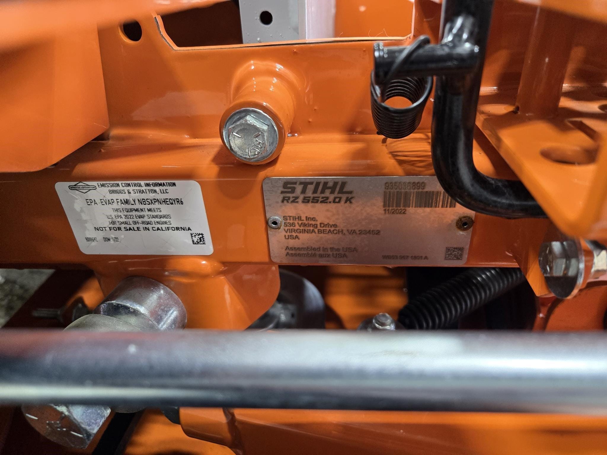2022 Stihl RZ 552K Equipment Image0