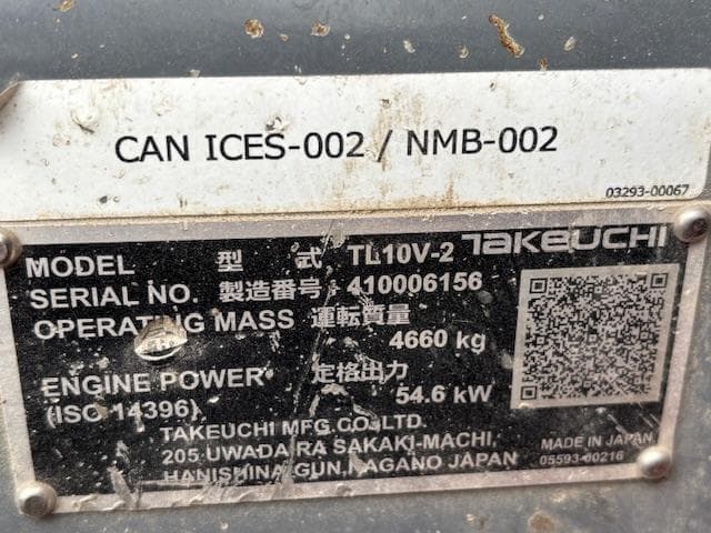 Image of Takeuchi TL10V2 equipment image 4
