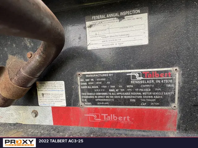 Image of Talbert AC3-25 equipment image 2