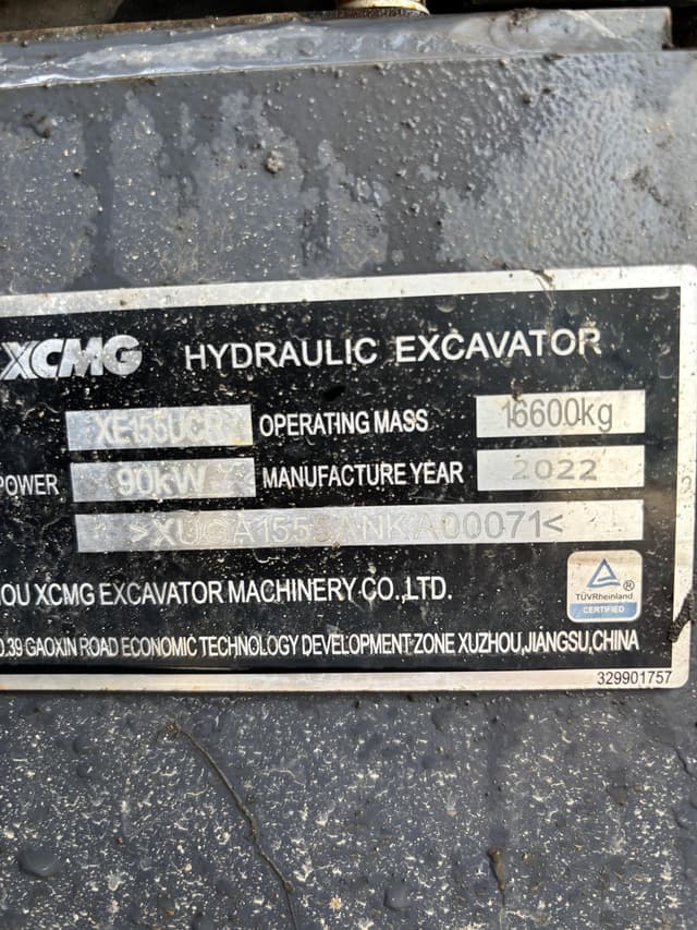 Image of XCMG XE155UCR equipment image 2