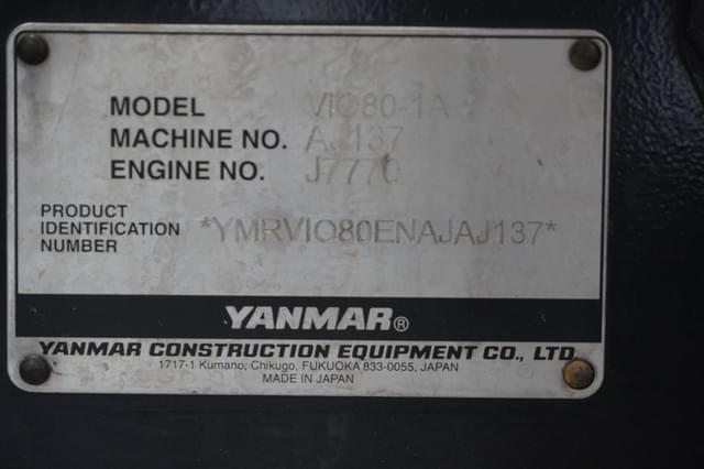 Image of Yanmar VIO80-1A equipment image 1