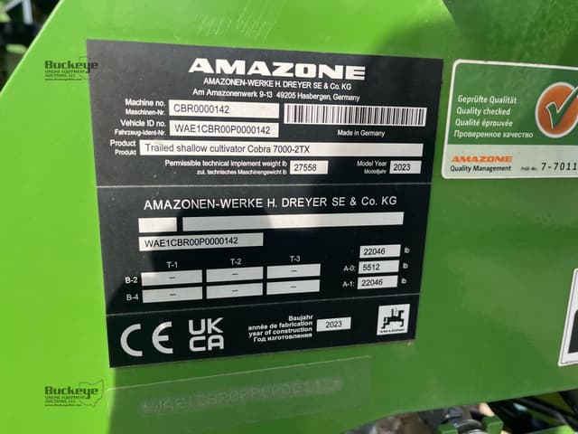 Image of Amazone Cobra 7000-2TX equipment image 4