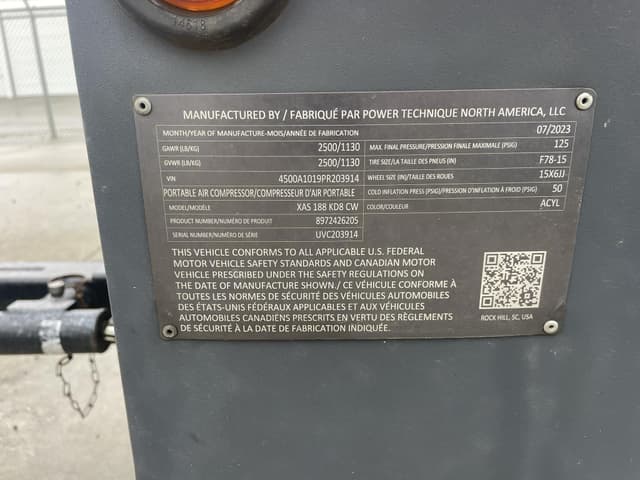 Image of Atlas Copco XAS188KD equipment image 3