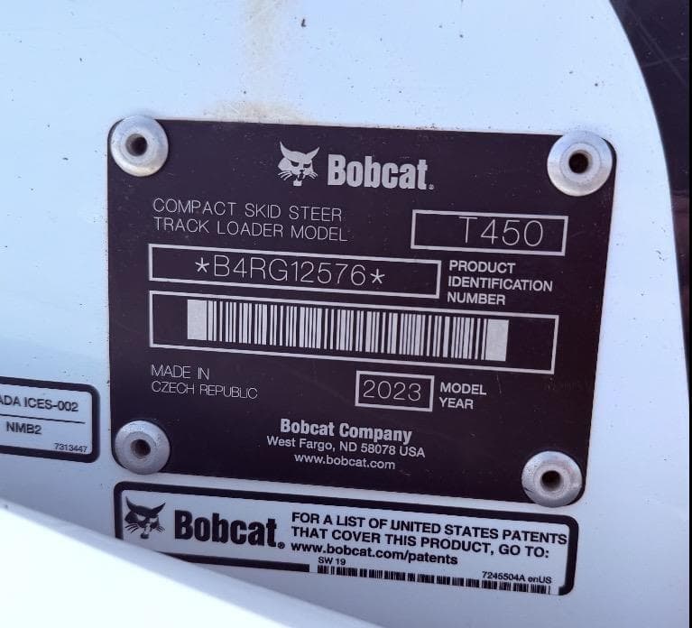 Image of Bobcat T450 Image 1
