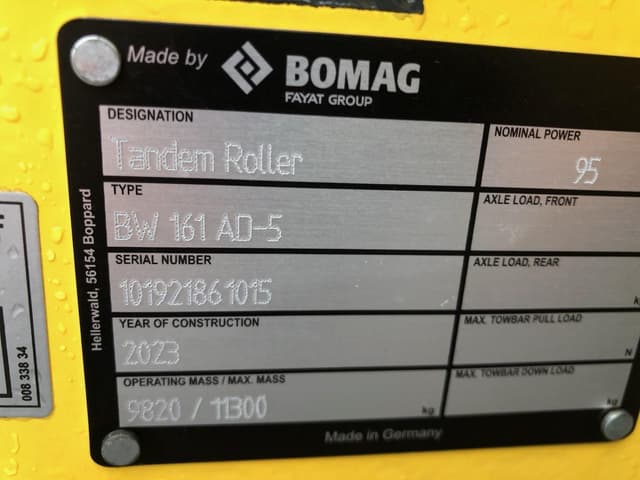 Image of Bomag BW161AD-5 equipment image 3