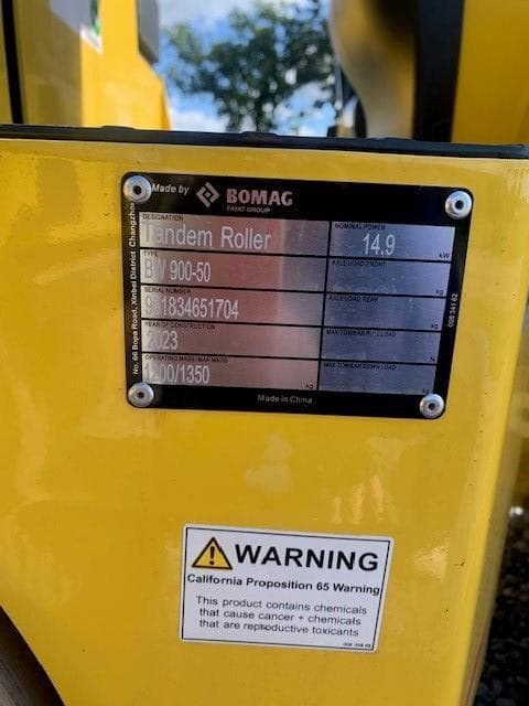 Image of Bomag BW900-50 equipment image 3