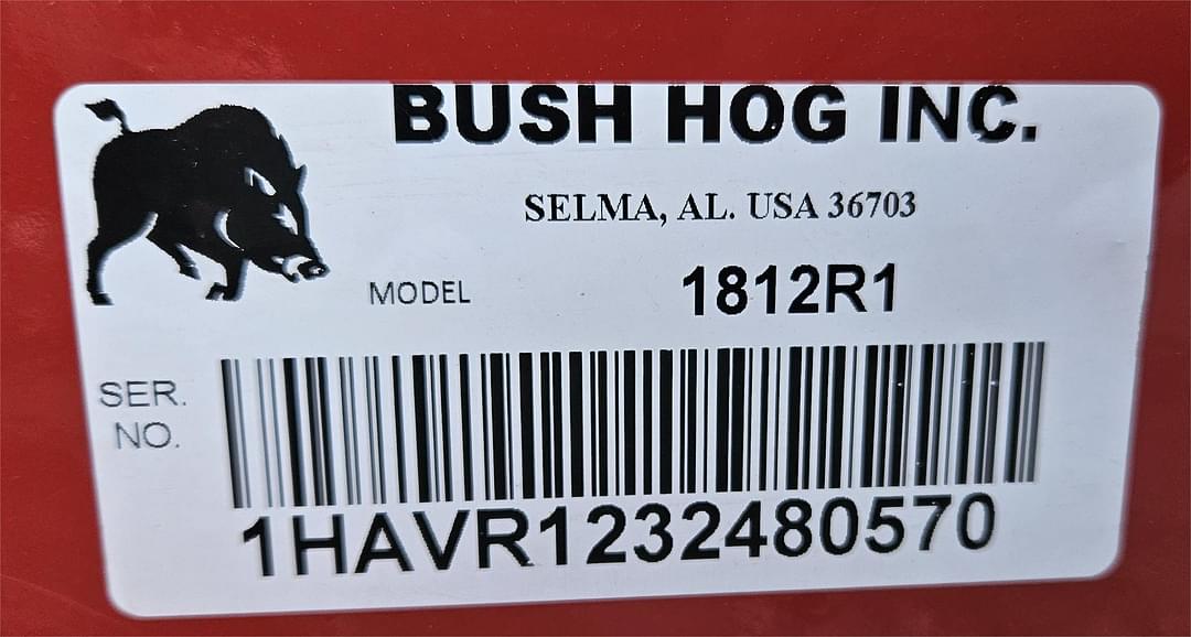 Image of Bush Hog 1812 Image 1