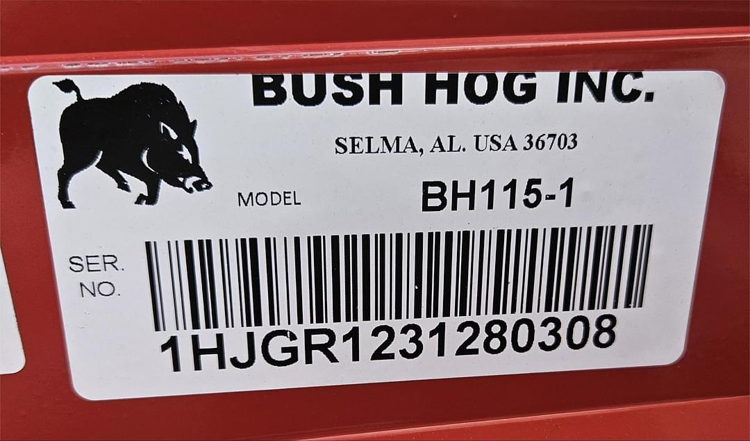 Image of Bush Hog BH115 Image 1