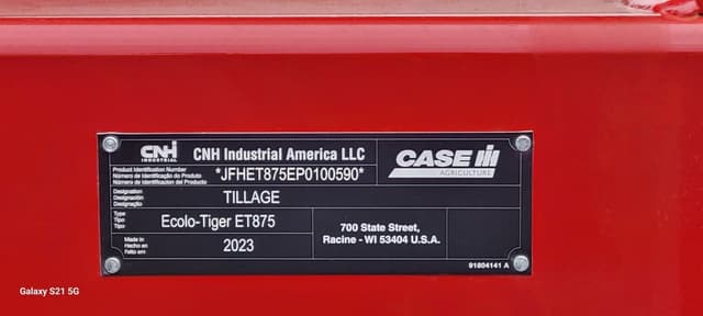 Image of Case IH Ecolo-Tiger 875 equipment image 2