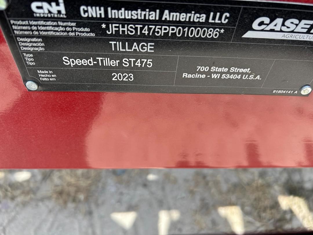 Image of Case IH 475 Speed Tiller Image 1