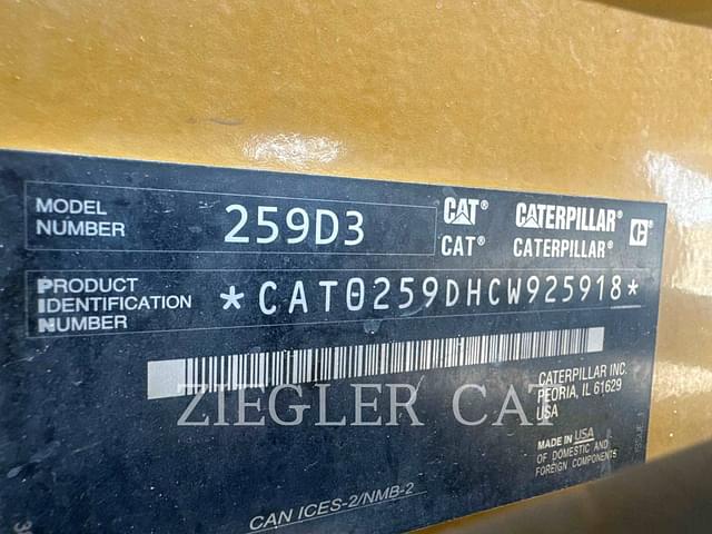 Image of Caterpillar 259D3 equipment image 2