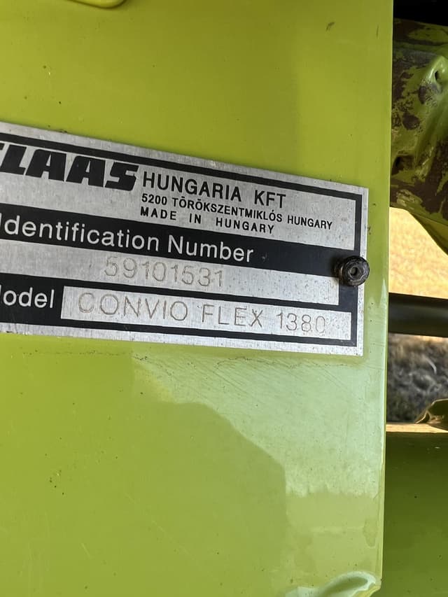 Image of CLAAS 1380 Convio equipment image 1