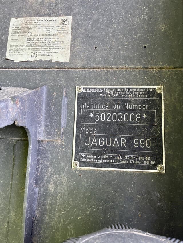 Image of CLAAS Jaguar 990 equipment image 1