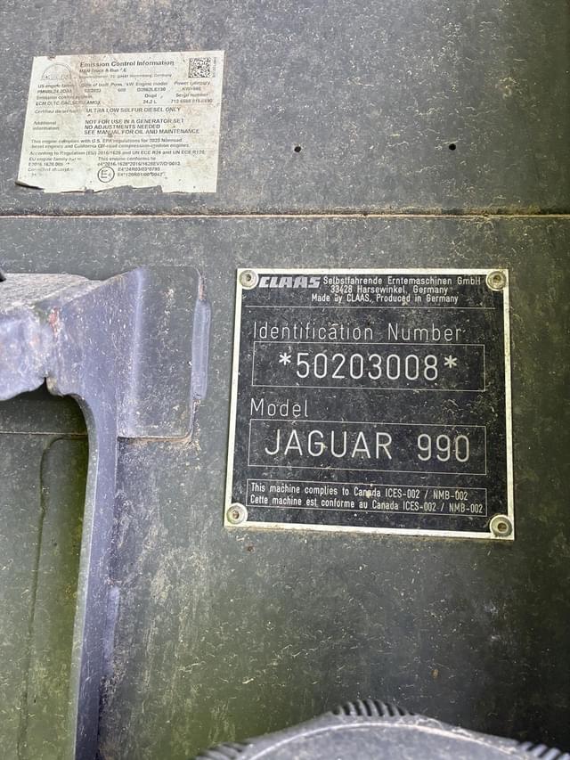 Image of CLAAS Jaguar 990 equipment image 1