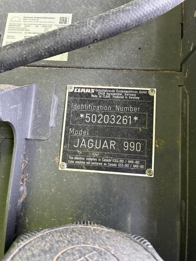 Image of CLAAS Jaguar 990 equipment image 1