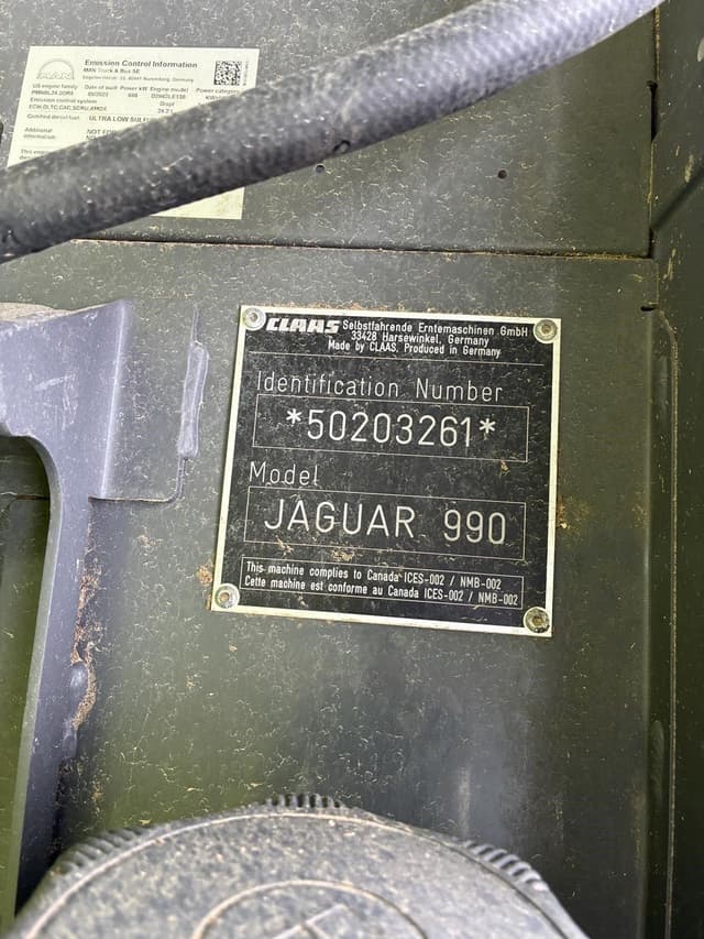 Image of CLAAS Jaguar 990 equipment image 1