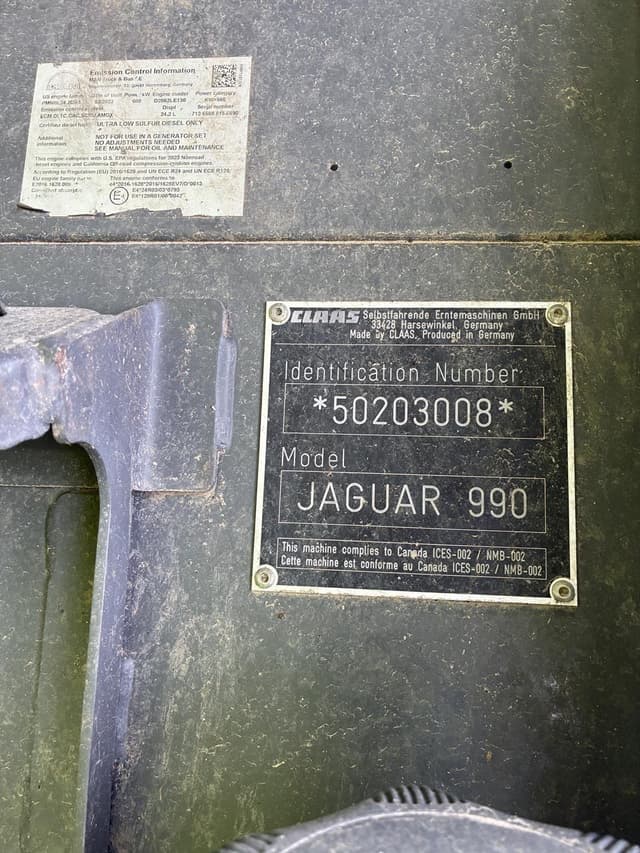 Image of CLAAS Jaguar 990 equipment image 1