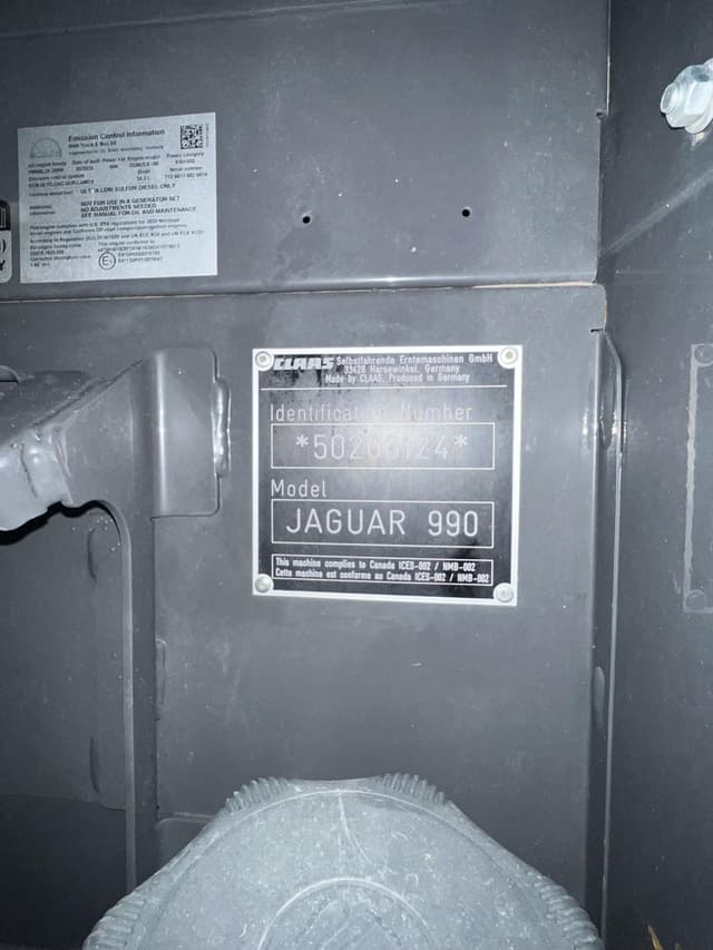 Image of CLAAS Jaguar 990 equipment image 2