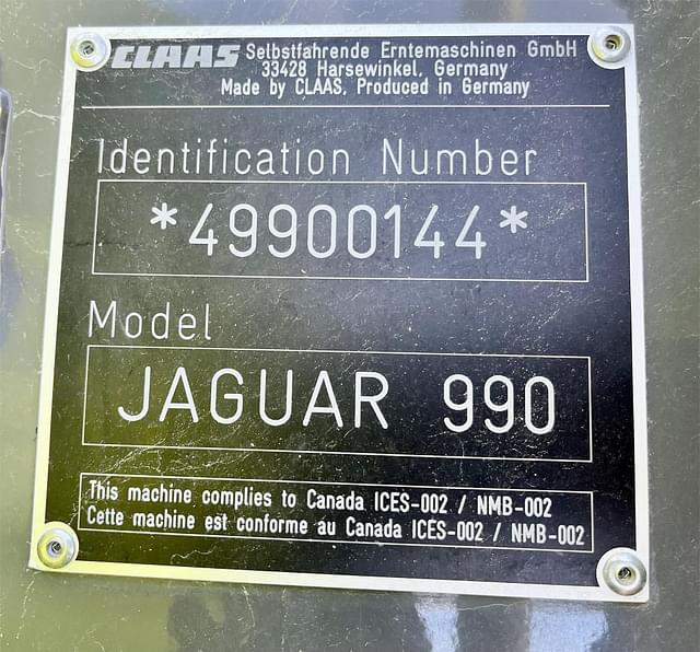 Image of CLAAS Jaguar 990 equipment image 3