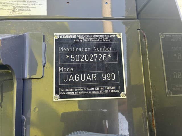 Image of CLAAS Jaguar 990 equipment image 4