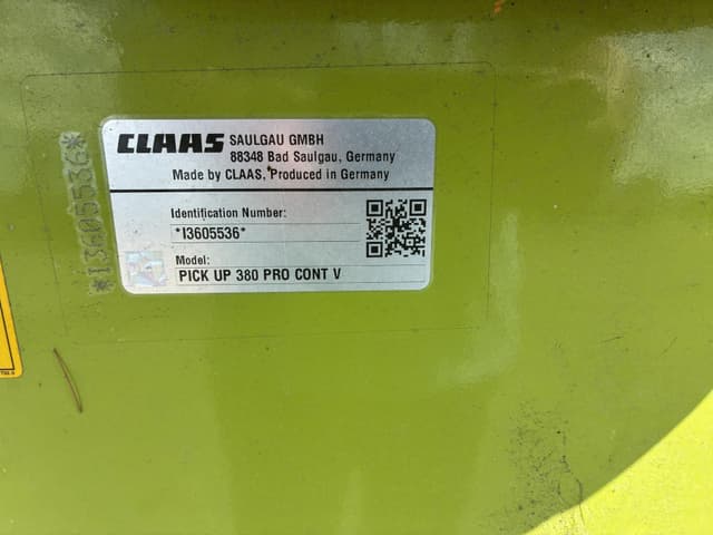 Image of CLAAS PU380 Pro equipment image 1
