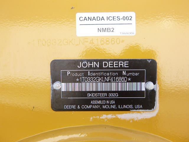 Image of John Deere 332G equipment image 4