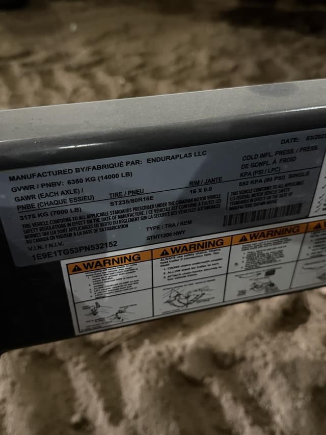 Image of Enduraplas STNT1200HWY equipment image 4