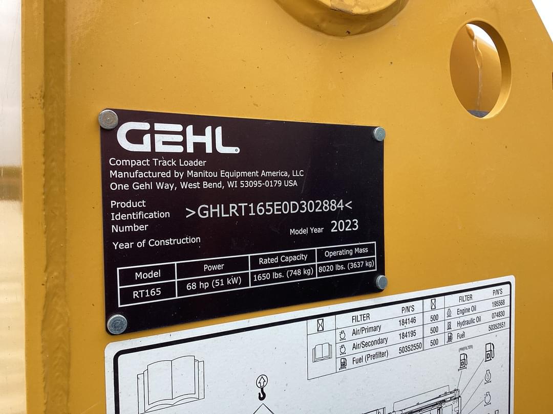 Image of Gehl RT165 Image 1