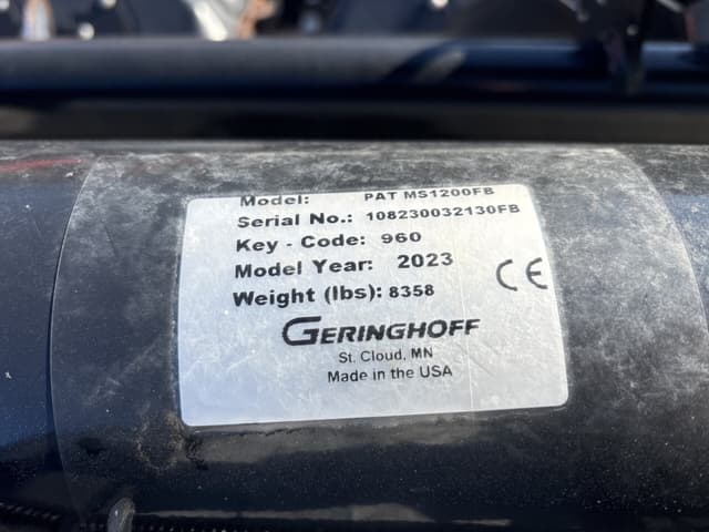 Image of Geringhoff Patriot MS 1200FB equipment image 1