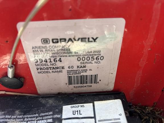 Image of Gravely Pro-Stance 60 equipment image 1