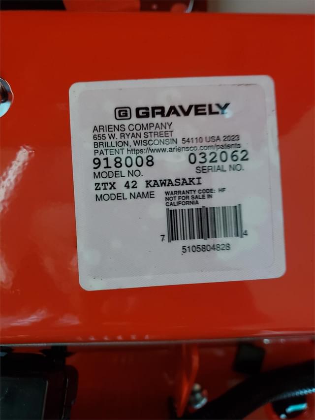 Image of Gravely ZTX-42 equipment image 4