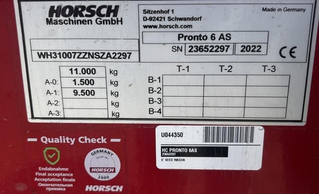 Image of Horsch Pronto 6AS equipment image 4