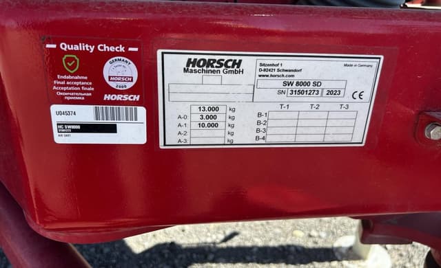 Image of Horsch SW 8000 SD equipment image 4